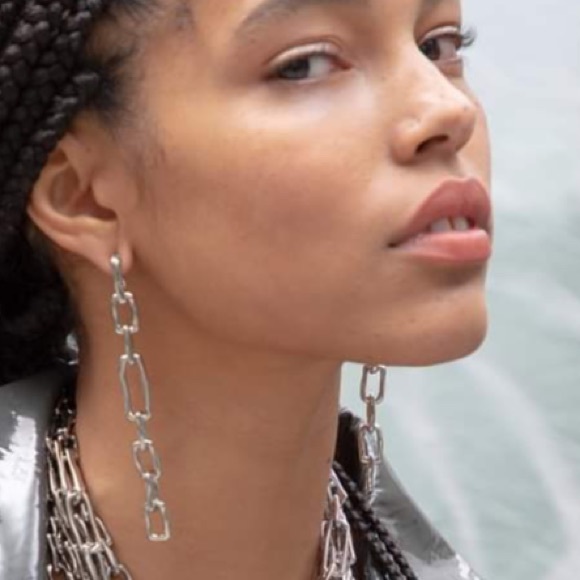 Alexis Bittar Long Chain Link Post Earrings Gold - Picture 6 of 16